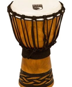 PRO MUSIC Toca Origins Series Wooden Djembe 7" Synthetic Head In Celtic Knot Djembes