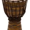 PRO MUSIC Djembes Toca Origins Series Wooden Djembe 8" Synthetic Head In African Mask