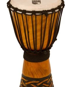 PRO MUSIC Djembes Toca Origins Series Wooden Djembe 8" Synthetic Head In Celtic Knot