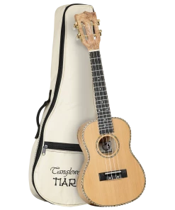 National Tanglewood TWT11B Tiare Concert Uklulele Cedar/Spalted Maple With Bag