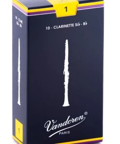 Grevillea Vandoren B Flat Clarinet Reeds - TRADITIONAL - Gr 1.0 - Box Of 10