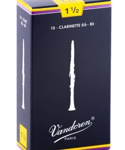 Grevillea Vandoren B Flat Clarinet Reeds - TRADITIONAL - Gr 1.5 - Box Of 10