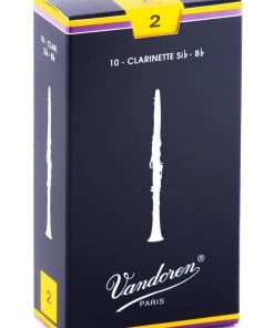 Grevillea Vandoren B Flat Clarinet Reeds - TRADITIONAL - Gr 2.0 - Box Of 10