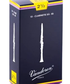 Grevillea Vandoren B Flat Clarinet Reeds - TRADITIONAL - Gr 2.5 - Box Of 10