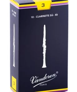 Grevillea Vandoren B Flat Clarinet Reeds - TRADITIONAL - Gr 3.0 - Box Of 10
