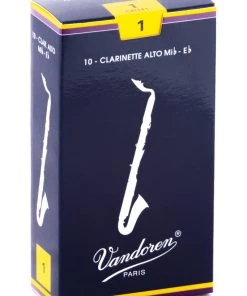 Grevillea Vandoren Alto Clarinet Reeds - TRADITIONAL - Grade 1.0 - Box Of 10