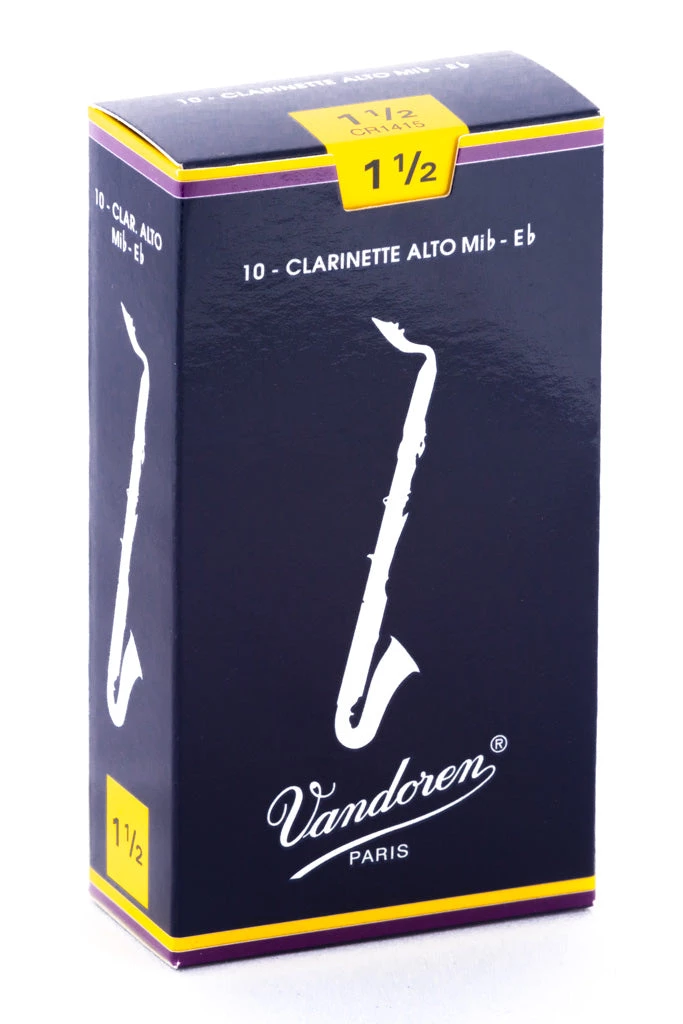 Grevillea Vandoren Alto Clarinet Reeds - TRADITIONAL - Grade 1.5 - Box Of 10 1 Grevillea Vandoren Alto Clarinet Reeds - TRADITIONAL - Grade 1.5 - Box Of 10