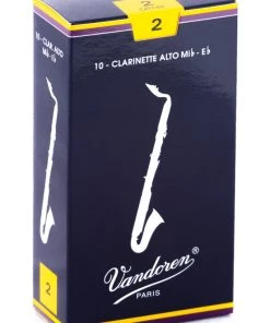 Grevillea Vandoren Alto Clarinet Reeds - TRADITIONAL - Grade 2.0 - Box Of 10