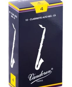 Grevillea Vandoren Alto Clarinet Reeds - TRADITIONAL - Grade 4.0 - Box Of 10