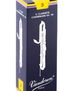 Grevillea Vandoren Contrabass Clarinet Reeds - TRADITIONAL - Grade 3.0 - Box Of 5