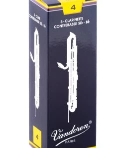 Grevillea Vandoren Contrabass Clarinet Reeds - TRADITIONAL - Grade 4.0 - Box Of 5