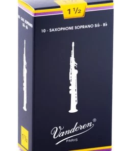 Grevillea Vandoren Soprano Sax Reeds - TRADITIONAL - Grade 1.5 - Box Of 10