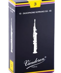 Grevillea Vandoren Soprano Sax Reeds - TRADITIONAL - Grade 3.0 - Box Of 10
