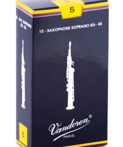 Grevillea Vandoren Soprano Sax Reeds - TRADITIONAL - Grade 5.0 - Box Of 10