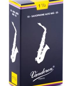 Grevillea Vandoren Alto Sax Reeds - TRADITIONAL - Grade 1.5 - Box Of 10