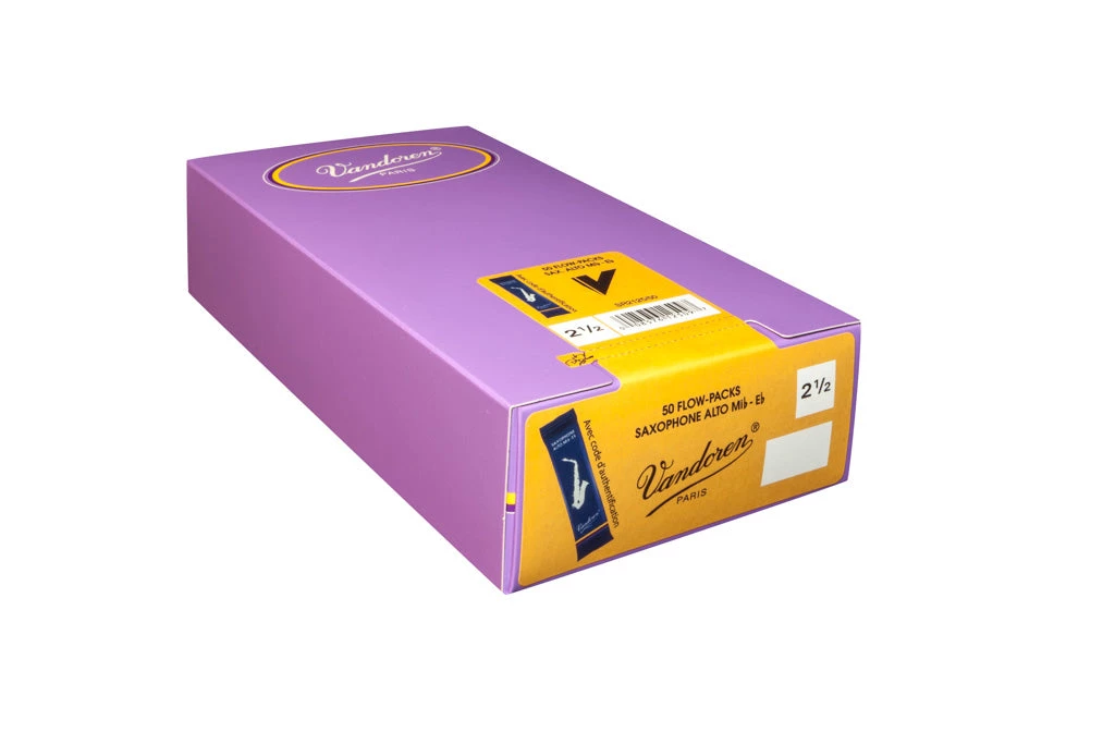 Grevillea Vandoren Alto Sax Reeds - TRADITIONAL - Grade 2.5 - Box Of 50 1 Grevillea Vandoren Alto Sax Reeds - TRADITIONAL - Grade 2.5 - Box Of 50