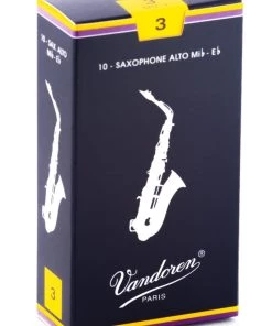 Grevillea Vandoren Alto Sax Reeds - TRADITIONAL - Grade 3.0 - Box Of 10