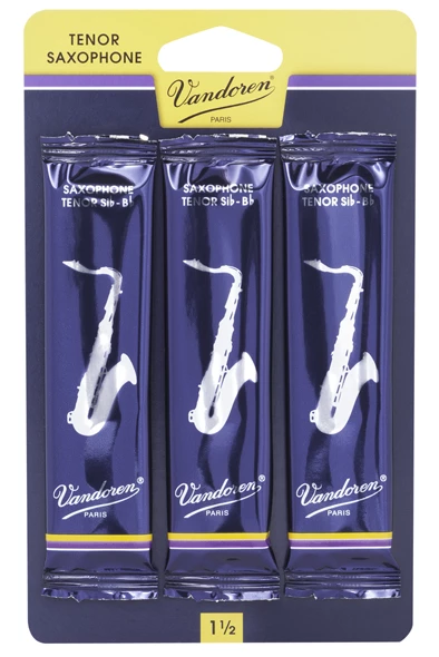 Grevillea Vandoren Tenor Sax Reeds - TRADITIONAL - Grade 2.5 - Card Of 3 1 Grevillea Vandoren Tenor Sax Reeds - TRADITIONAL - Grade 2.5 - Card Of 3