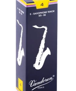 Grevillea Vandoren Tenor Sax Reeds - TRADITIONAL - Grade 4.0 - Box Of 5