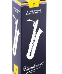 Grevillea Vandoren Baritone Sax Reeds - TRADITIONAL - Grade 2.0 - Box Of 5