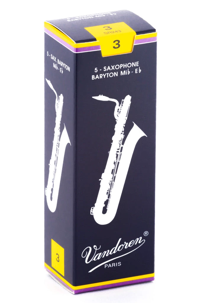 Grevillea Vandoren Baritone Sax Reeds - TRADITIONAL - Grade 3.0 - Box Of 5 1 Grevillea Vandoren Baritone Sax Reeds - TRADITIONAL - Grade 3.0 - Box Of 5