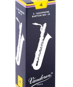 Grevillea Vandoren Baritone Sax Reeds - TRADITIONAL - Grade 4.0 - Box Of 5