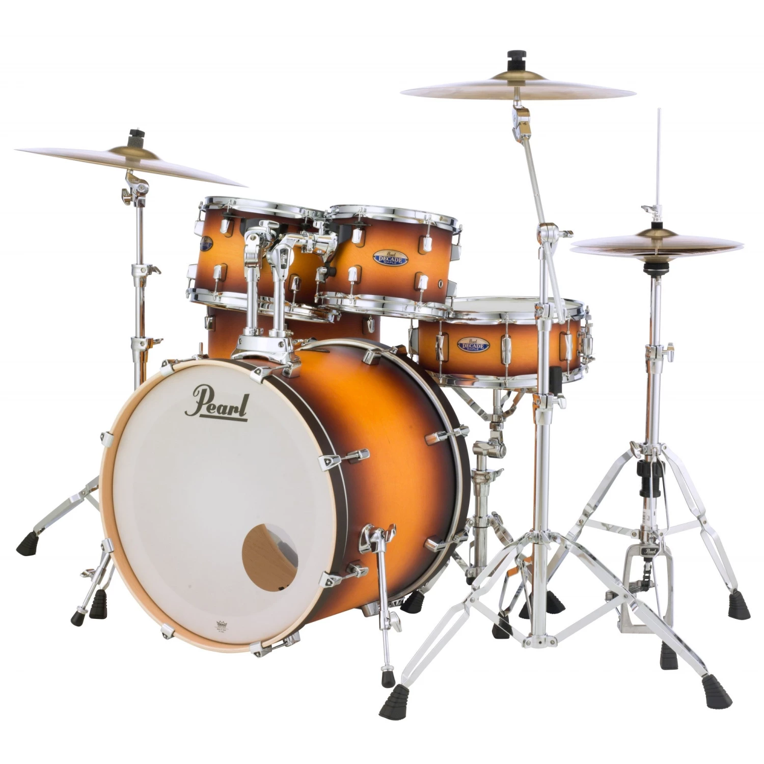 Dynamic Pearl Decade Series Maple 22" Fusion Plus Drum Kit Classic Satin Amburst + Hardware Acoustic Drum Kits 1 Dynamic Pearl Decade Series Maple 22" Fusion Plus Drum Kit Classic Satin Amburst + Hardware Acoustic Drum Kits