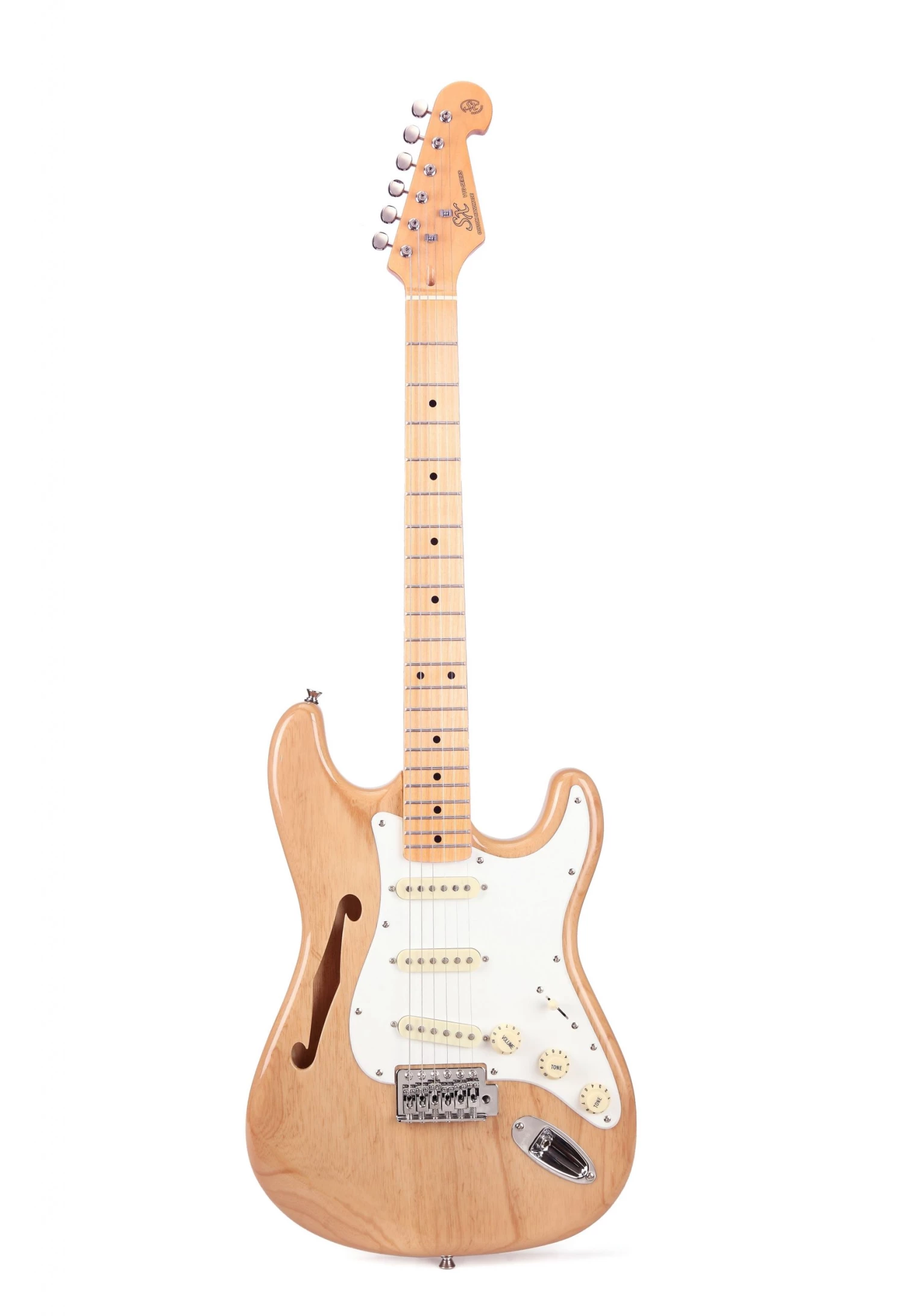 AMS SX Electric Guitar Thinline Ash Body Maple Fingerboard 1 AMS SX Electric Guitar Thinline Ash Body Maple Fingerboard