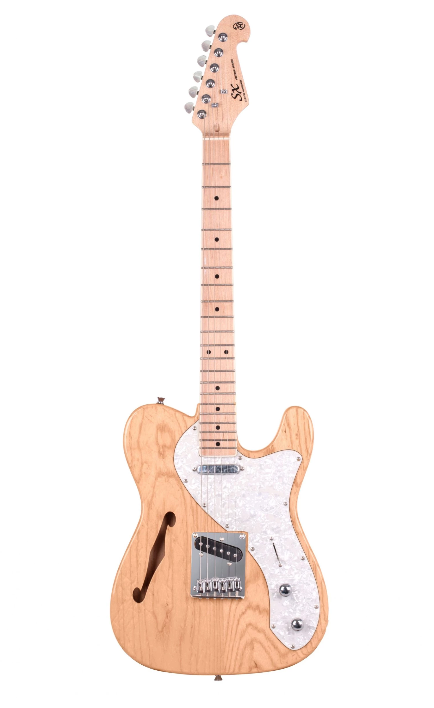 AMS SX Electric Guitar Thinline Ash Body Maple Fingerboard 1 AMS SX Electric Guitar Thinline Ash Body Maple Fingerboard