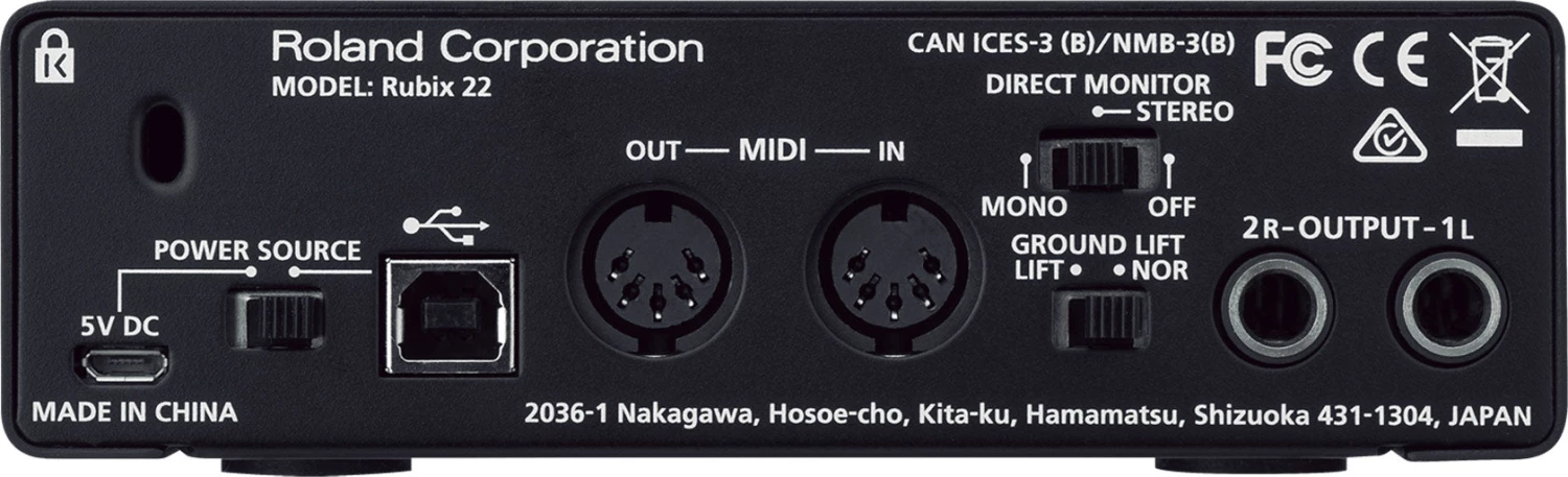 Roland Rubix22 2 In 2 Out Interface 2 Roland Rubix22 2 In 2 Out Interface